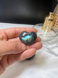 Labradorite mini heart