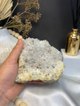 Clear quartz with pyrite