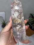 Flower Agate Amethyst Point