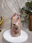 Flower Agate Amethyst Point