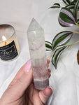 Watermelon Fluorite Tower