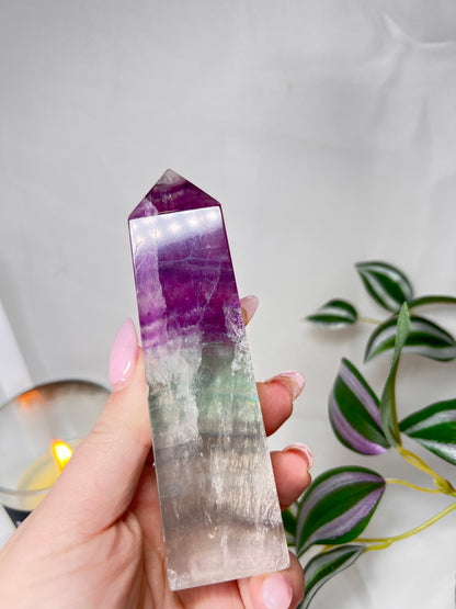 Watermelon Fluorite Tower